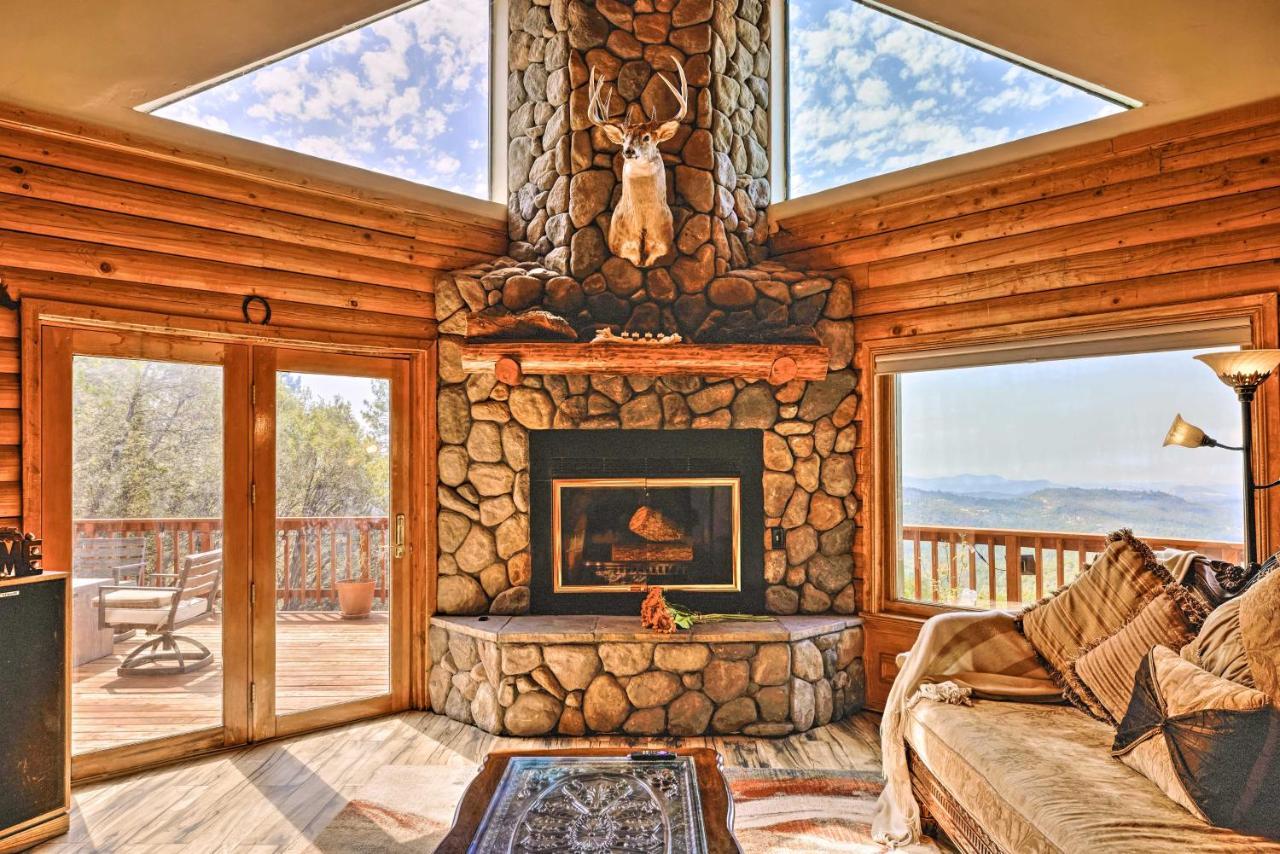 Stunning Log Cabin With Great Views, Firepit, Deck Near Twain Hart Sonora Exterior foto